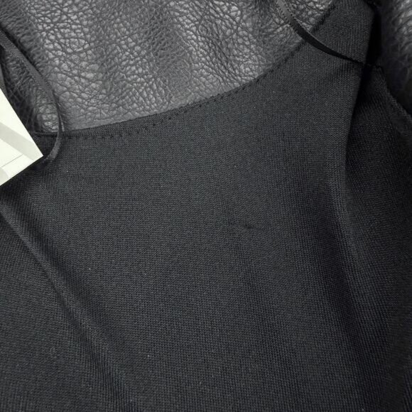 NWT ZARA Mini Biker Faux Leather Dress Size XS Black - Picture 12 of 12